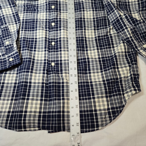 Polo Ralph Lauren Shirt Benford Men Large Check Button Down Shirt Flap Pocket - Picture 4 of 8